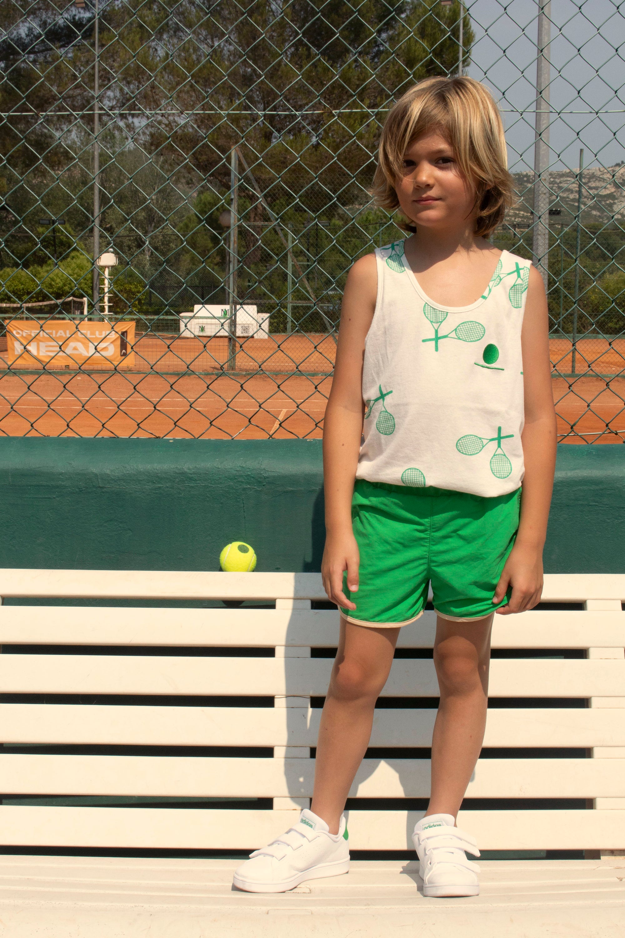 vetements durables enfants we are kids Short de bain Carlo vert