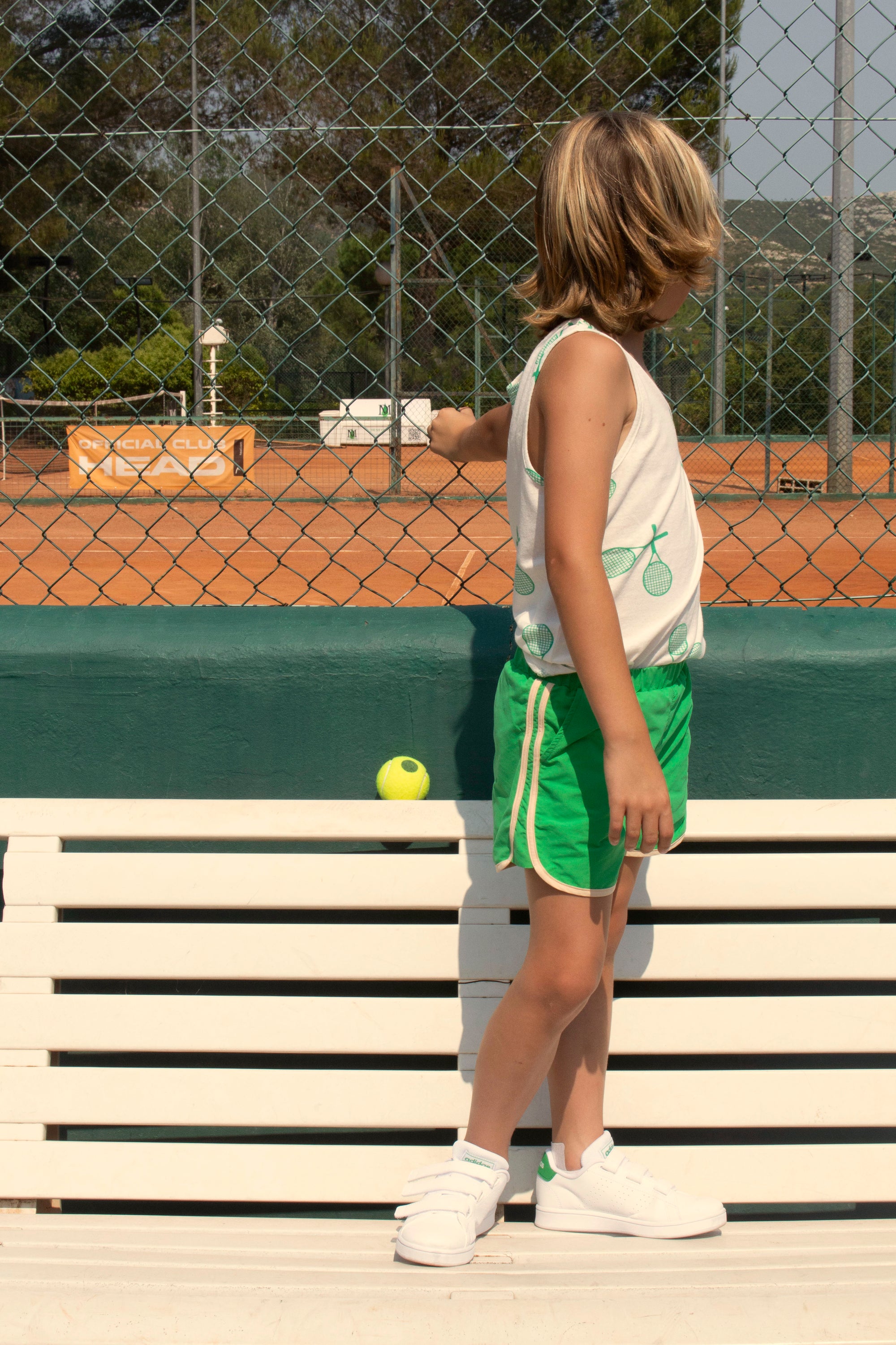 vetements durables enfants we are kids Short de bain Carlo vert