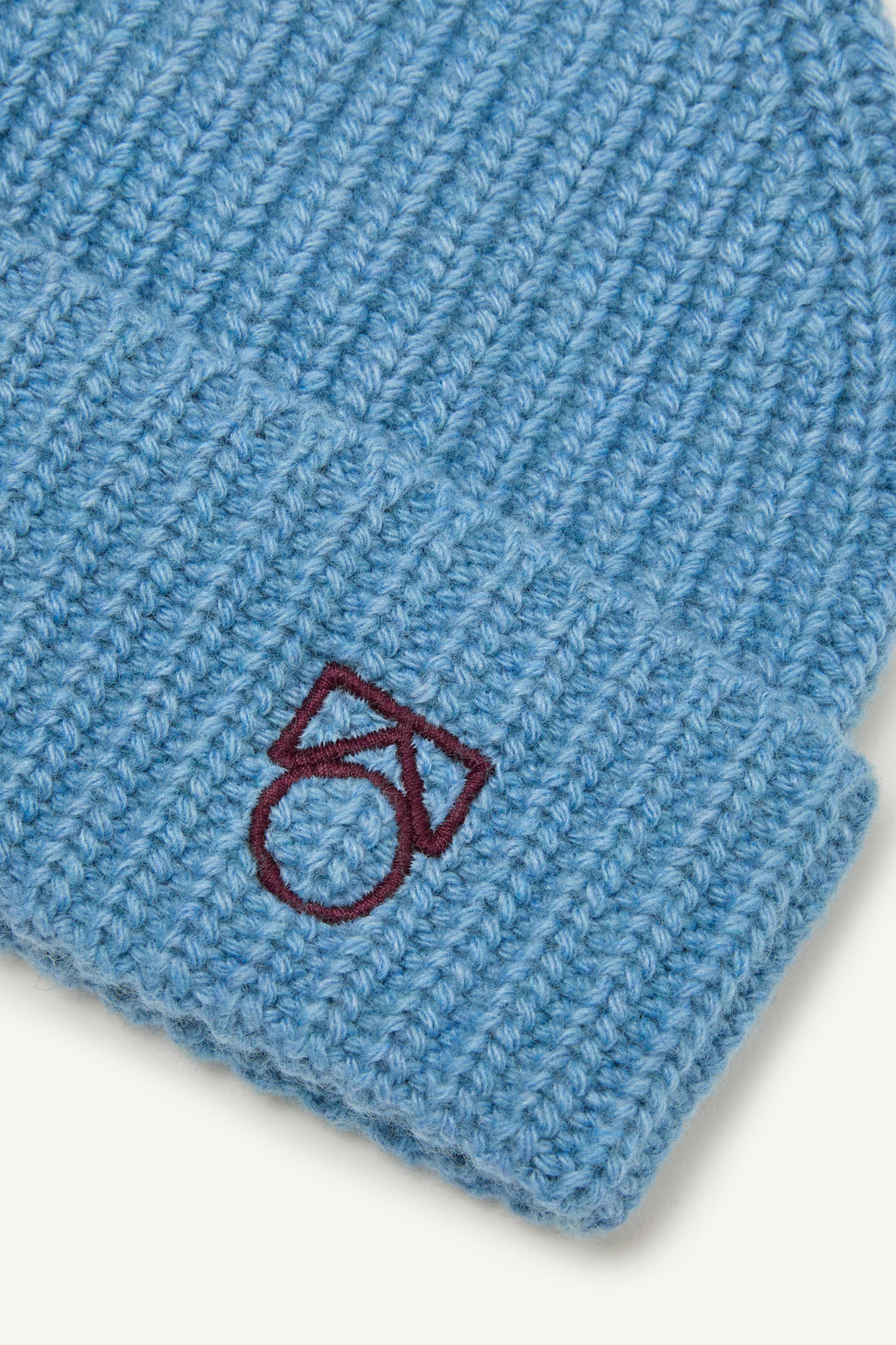Bonnet en laine recyclée - Blue