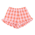 Short Colette à Carreaux Rose/Corail