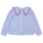 Blouse Nadine Popeline Bleu