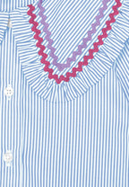 Blouse Nadine Popeline Bleu