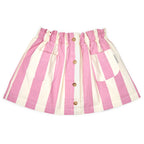 Mini-Jupe Claude Rayures Écru/Rose