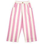 Claude Pants in Stripes Ecru/Pink
