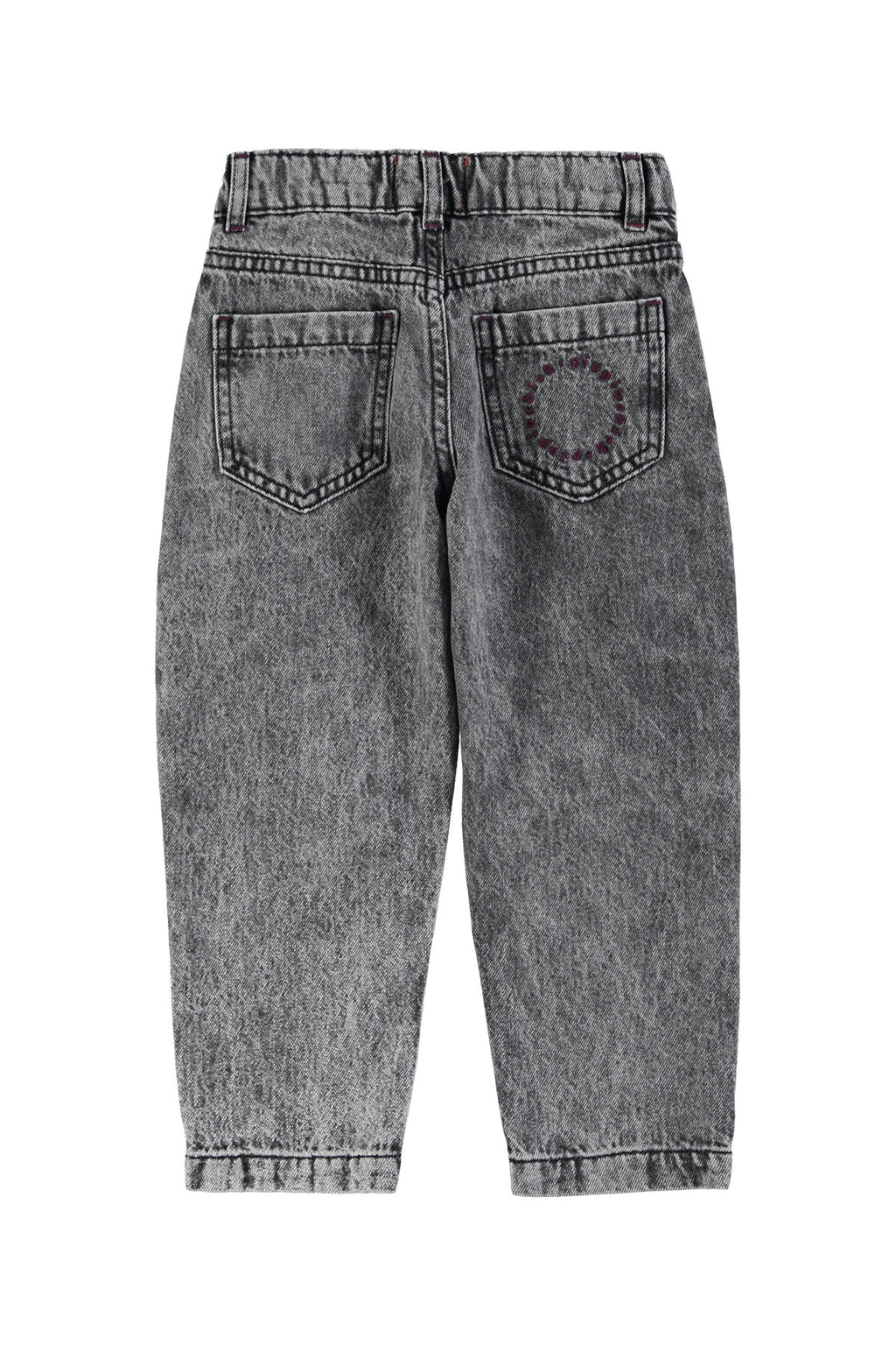 Jean Mom made in a washed -out black denim