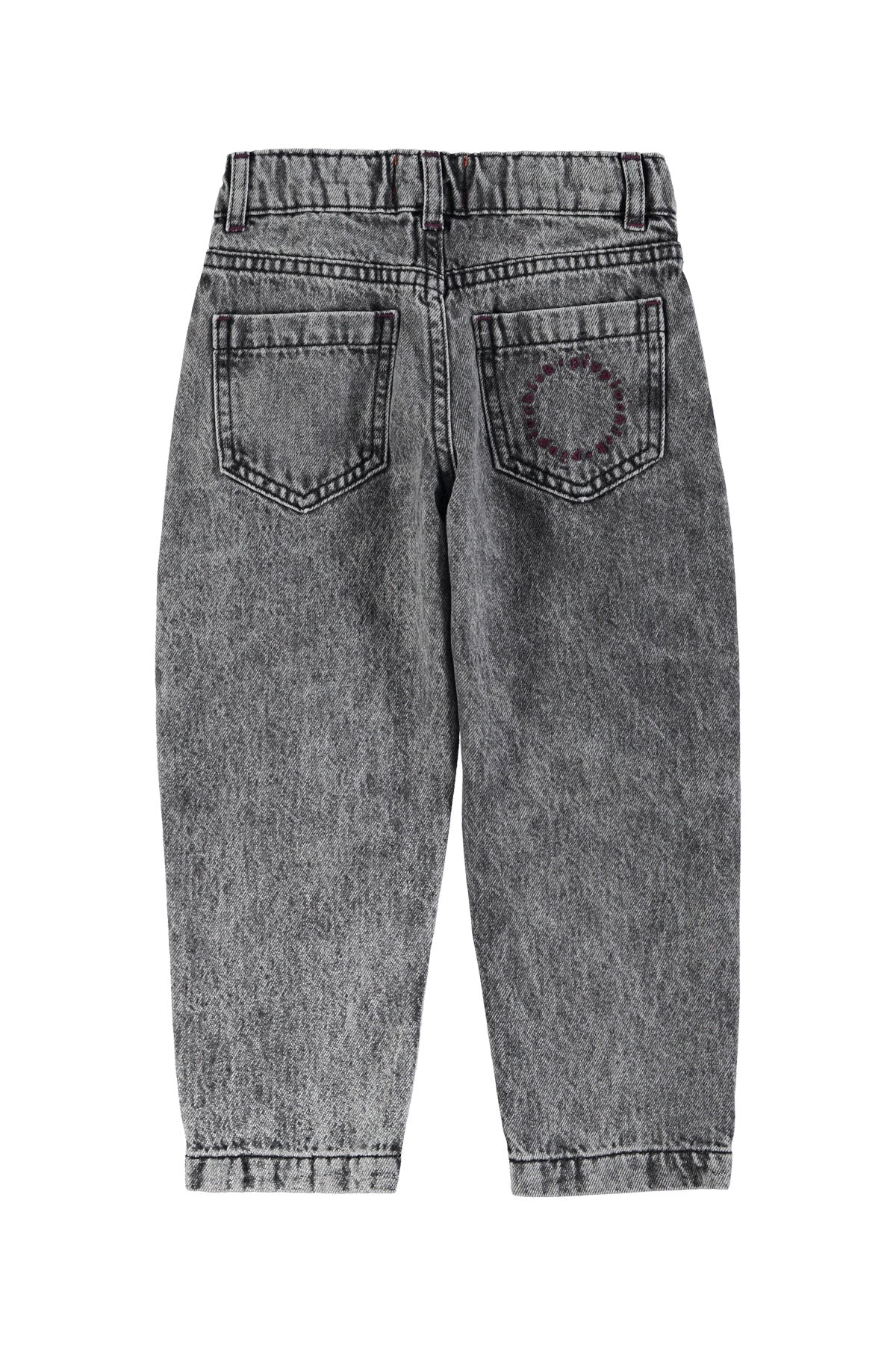 Jean Mom made in a washed -out black denim