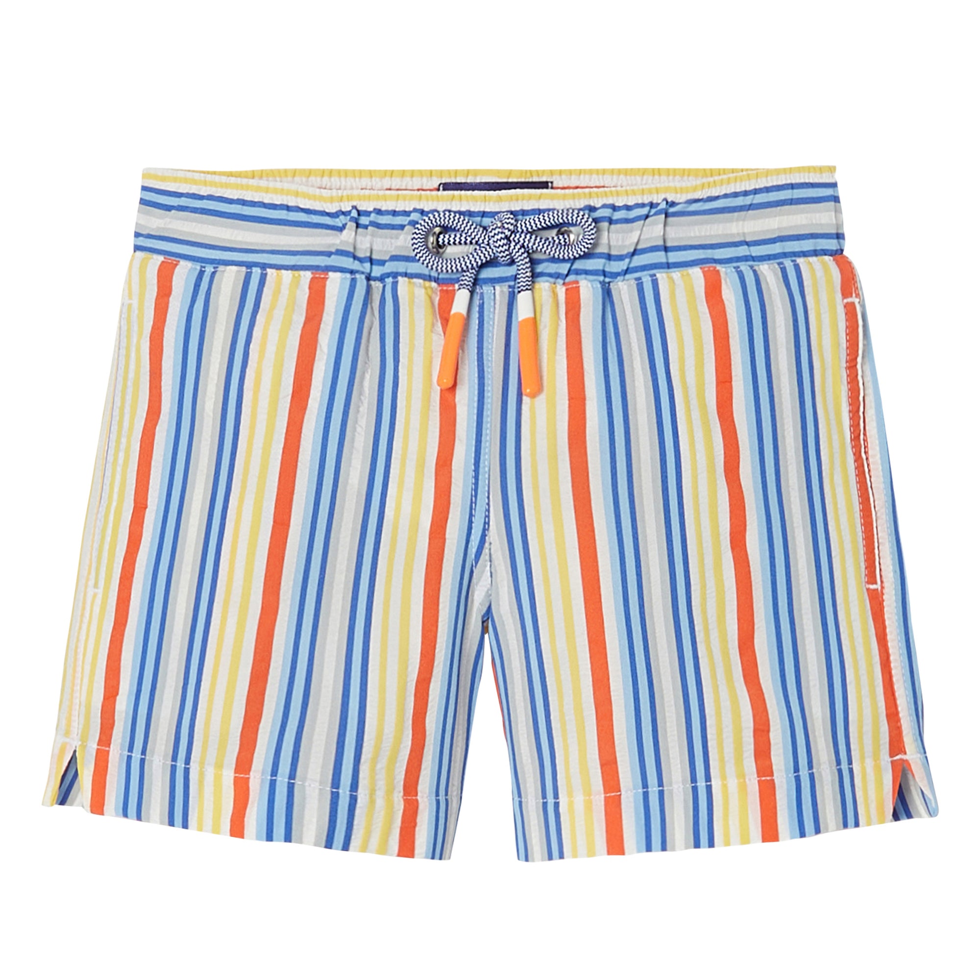 Multicolored Striped Swim Shorts