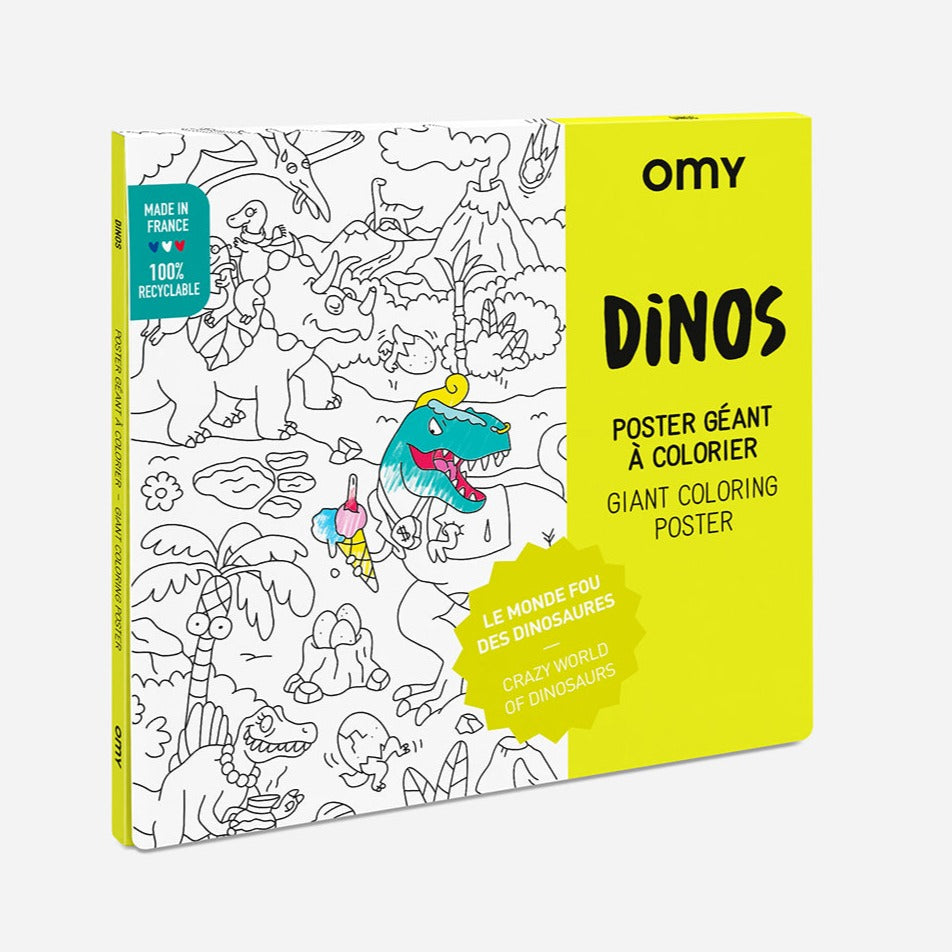 COLORING POSTER - DINOS