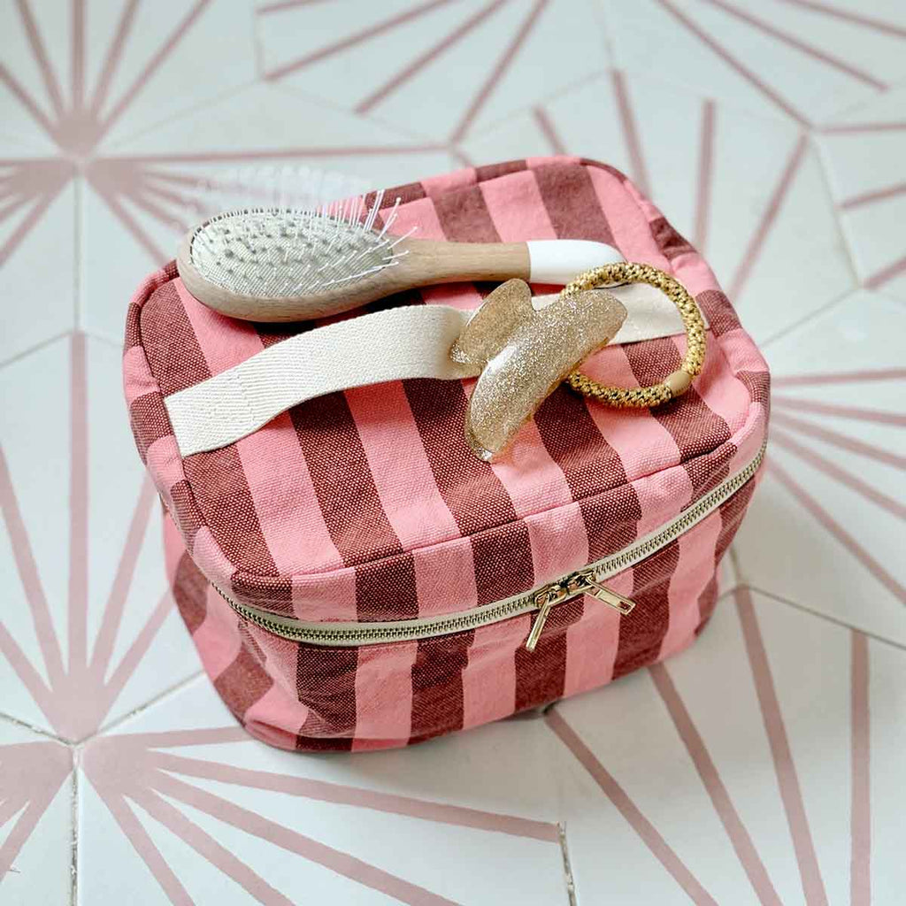 Vanity Oona rayures Brick / Pink