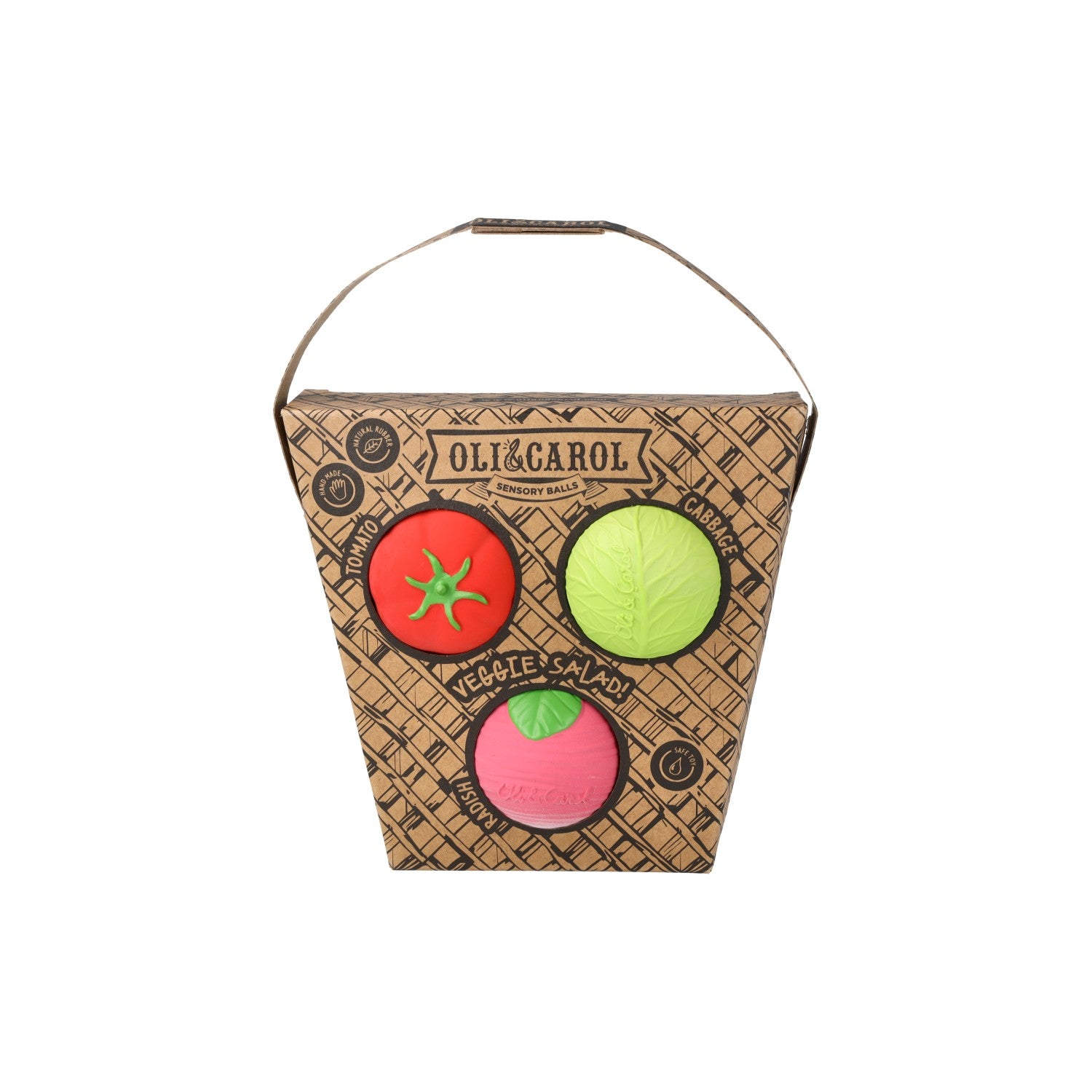 Sensory ball set - "Salad fruits"
