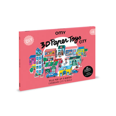 Jeux papier enfant 3D PAPER TOYS CITY OMY 