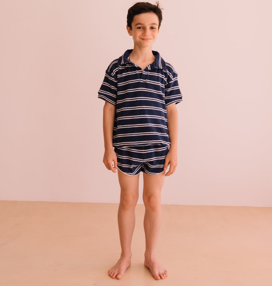 Juju Navy Stripes Shorts