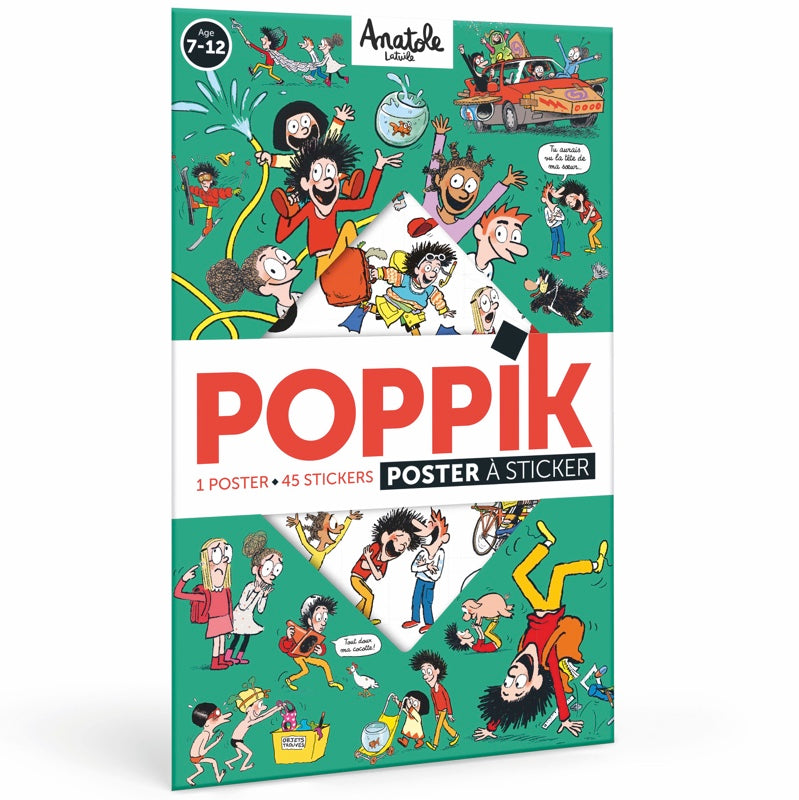 EDUCATIONAL POSTER + 51 VOLCANO STICKERS