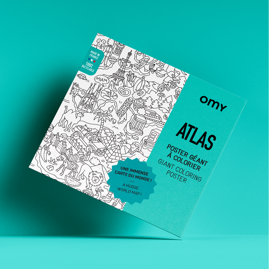 POSTER A COLORIER - ATLAS