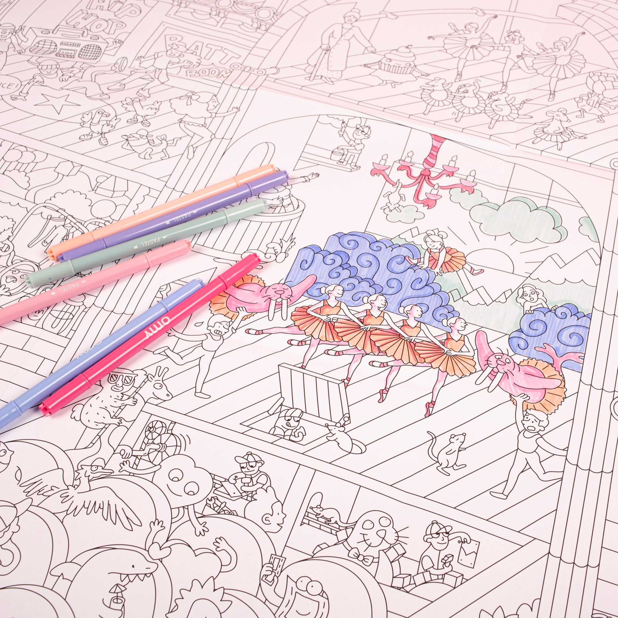 COLORING POSTER - DANCE