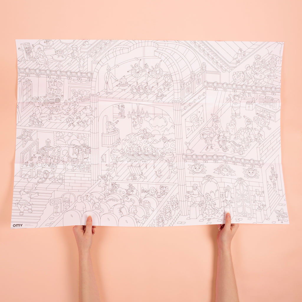 COLORING POSTER - DANCE