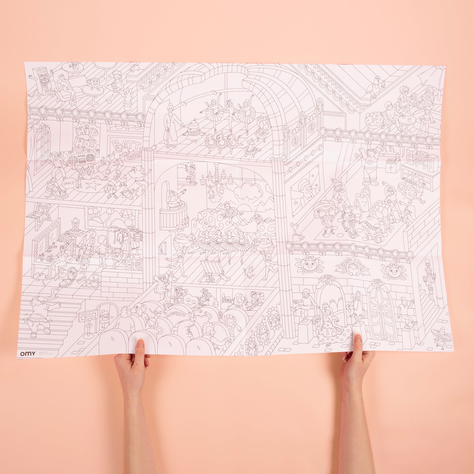COLORING POSTER - DANCE