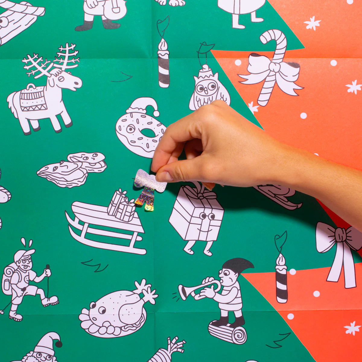 Giant Coloring Poster - Giant Christmas Tree