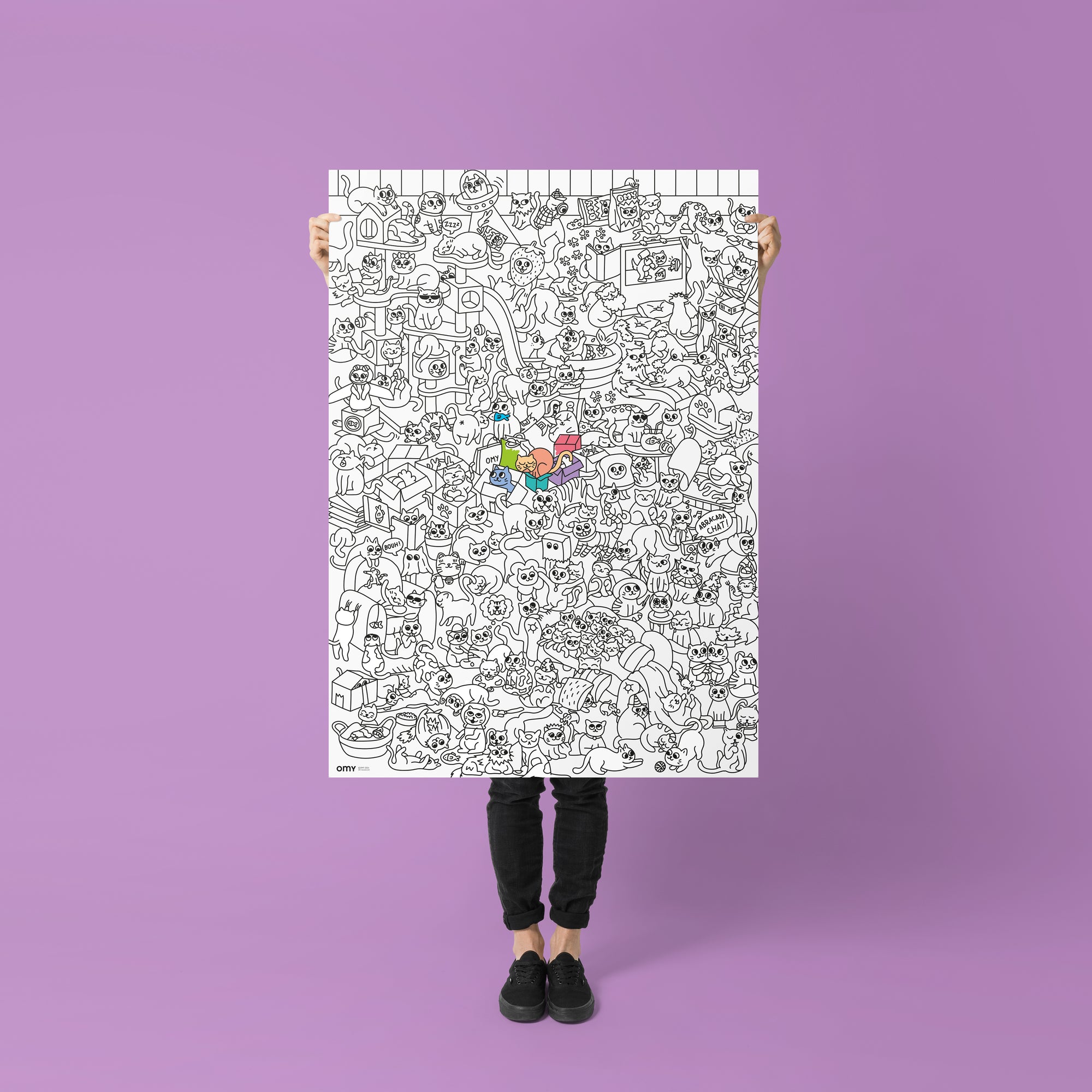 Giant post to color - Kitty