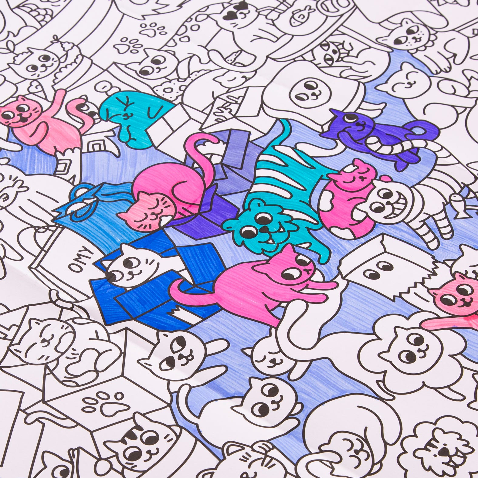Giant post to color - Kitty
