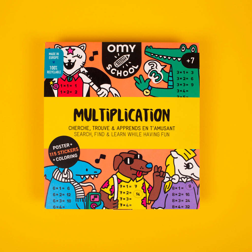 Jeux enfant POSTER & STICKERS - MULTIPLICATION OMY