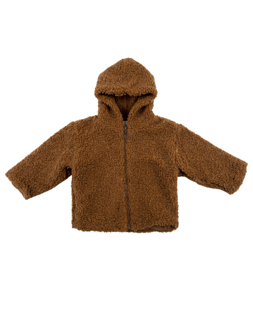 2068 Baby Coat Boucly Hood — Camel