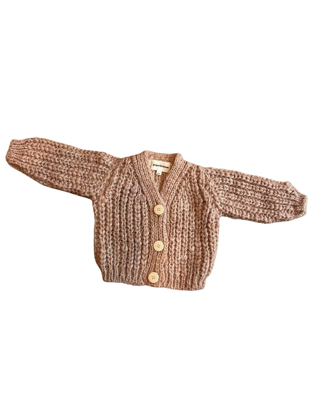 Baby Chunky Knit Cardigan — Pink