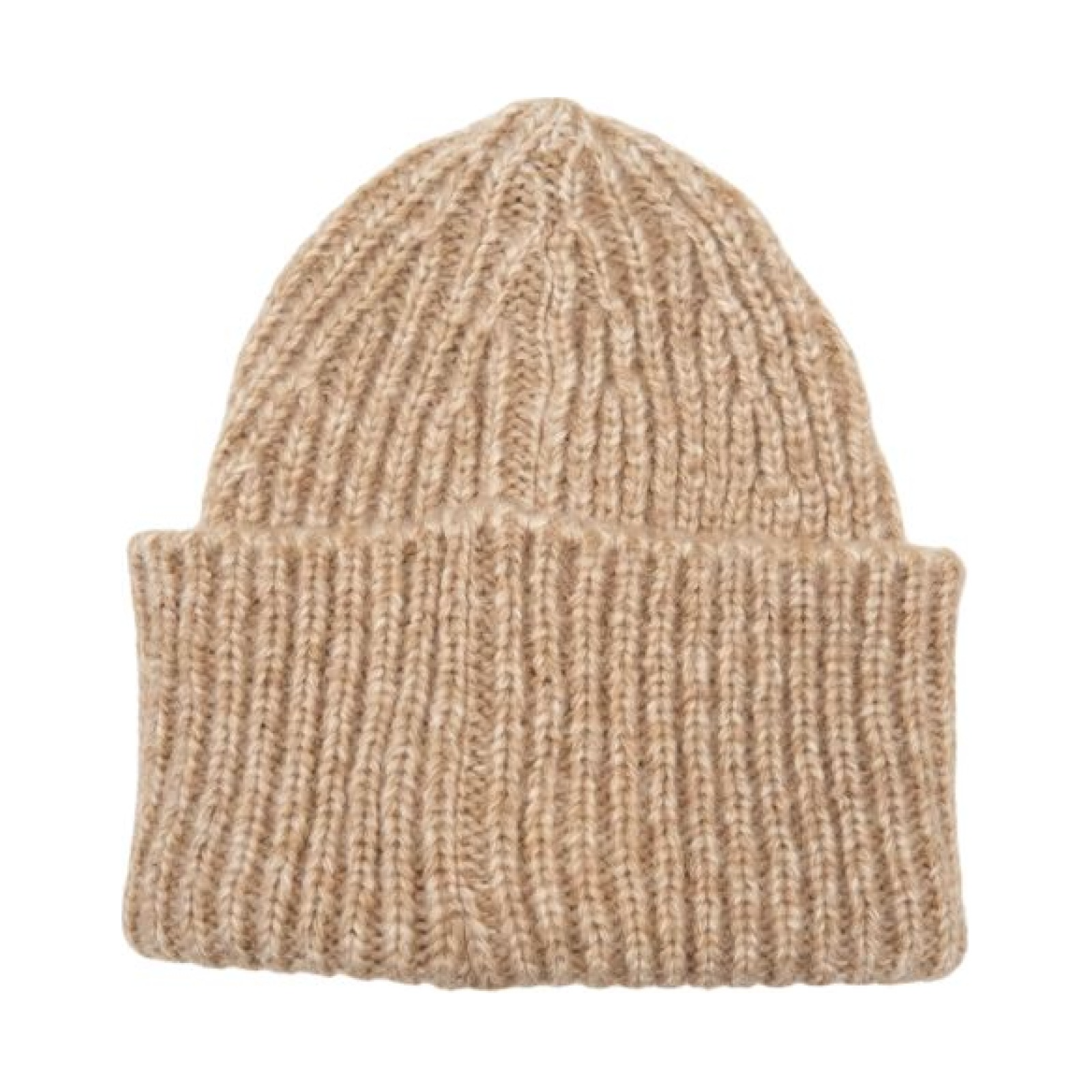 Bonnet bébé en maille — Camel