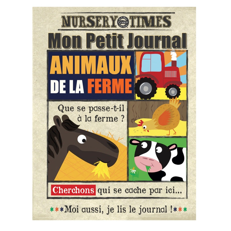 Livre bébé en tissu ANIMAUX DE LA FERME