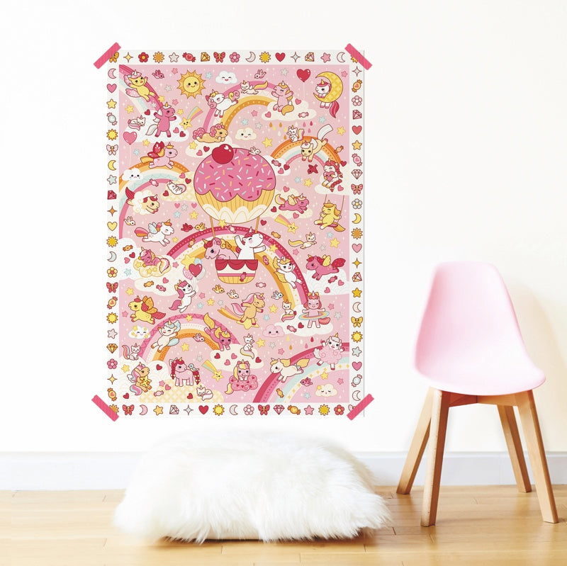 Creative poster + 150 stickers dinosaurs