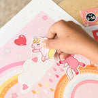 Creative poster + 150 stickers dinosaurs