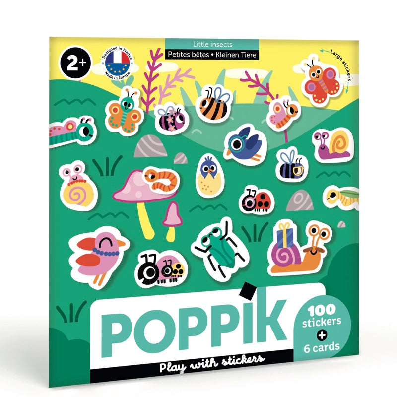 6 CARTES + 100 STICKERS PETITES BÊTES (2 ANS ET +)