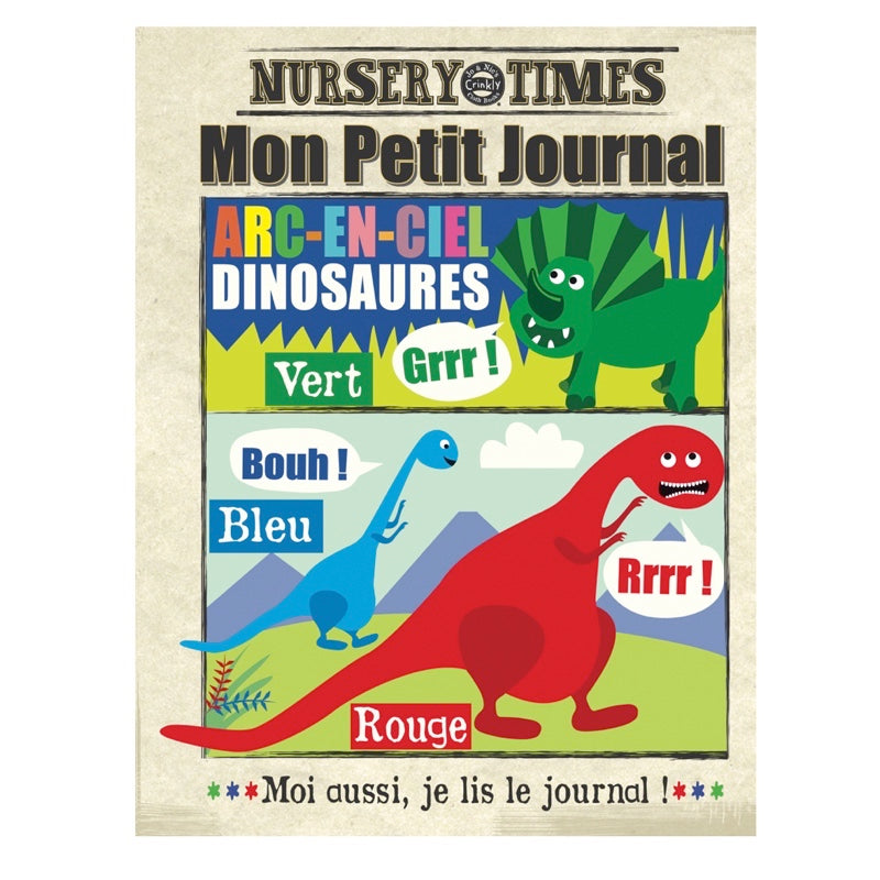 Livre tissu pour bébé DINOSAURES