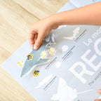 Educational poster + 45 stickers sharks