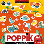 6 cards + 100 Baby Dinosaurs stickers