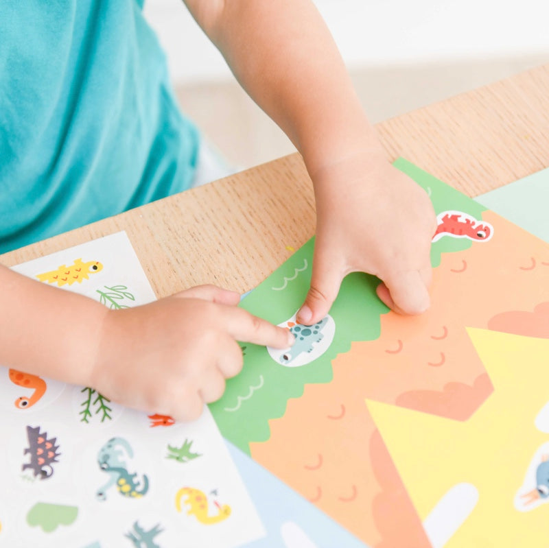 6 cards + 100 Baby Dinosaurs stickers