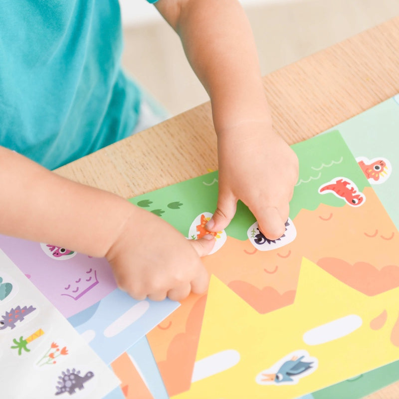 6 cards + 100 Baby Dinosaurs stickers