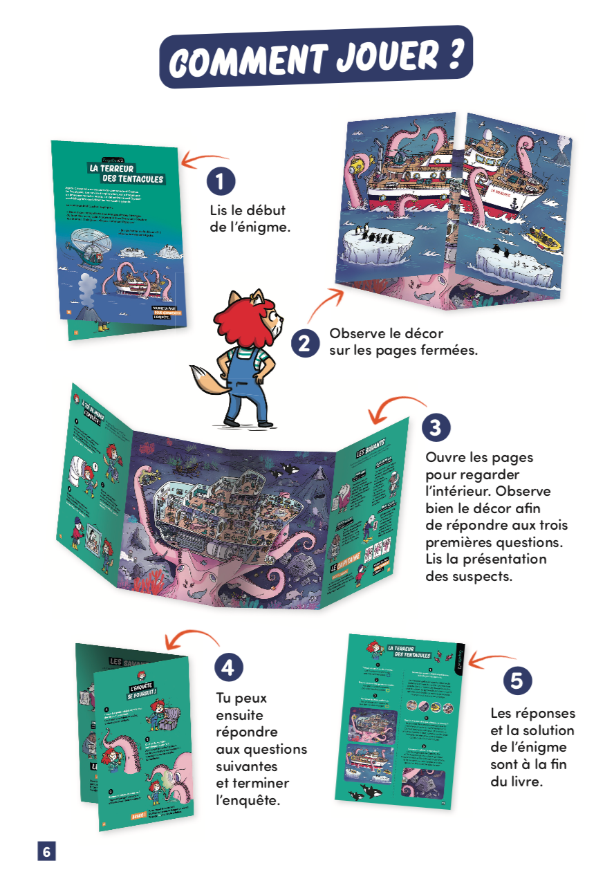 Livre jeu MES PREMIÈRES ÉNIGMES - MÊME PAS PEUR