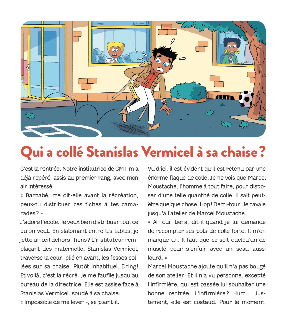 Livre jeu QUI EST LE COUPABLE? À L'ÉCOLE