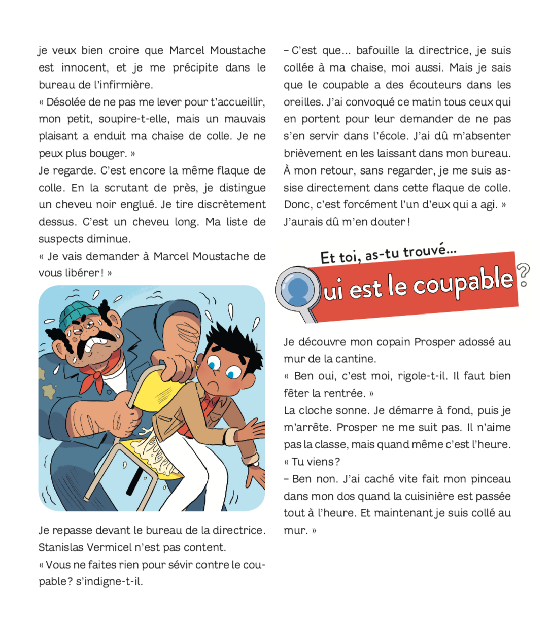 Livre jeu QUI EST LE COUPABLE? À L'ÉCOLE