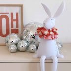 Pink gingham scrunchie