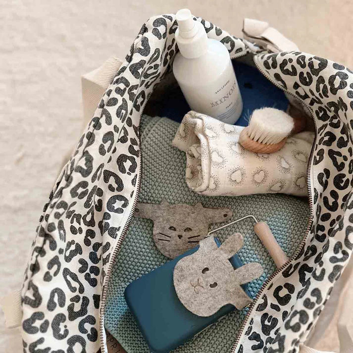 Raphael Graou greige diaper bag