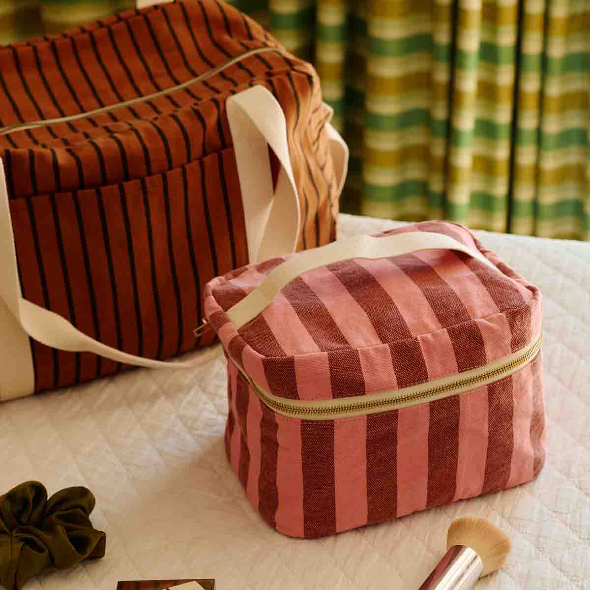Vanity Oona rayures Brick / Pink