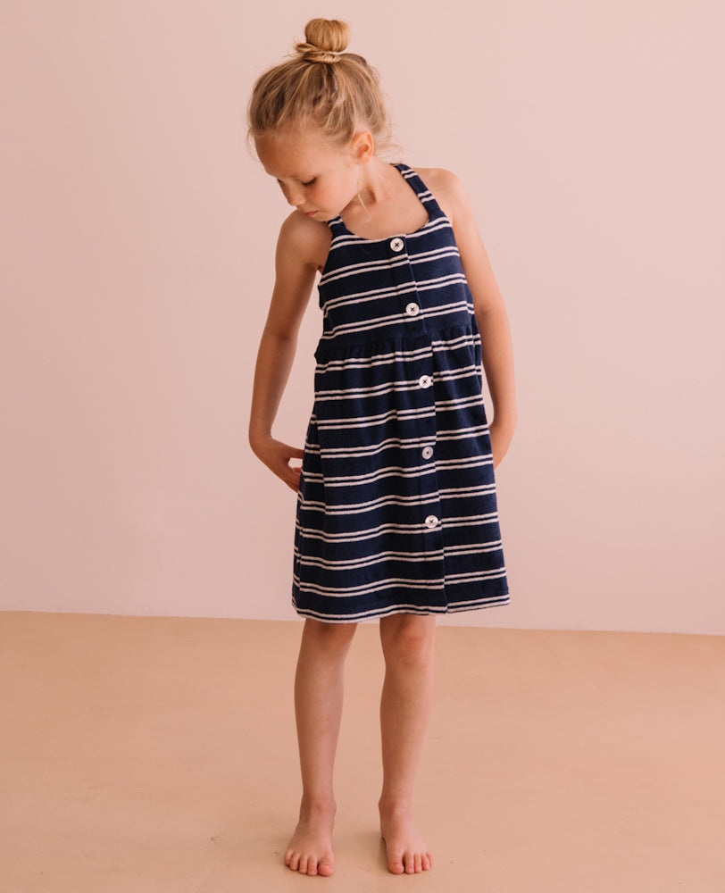 Simonetta Navy Stripes Dress