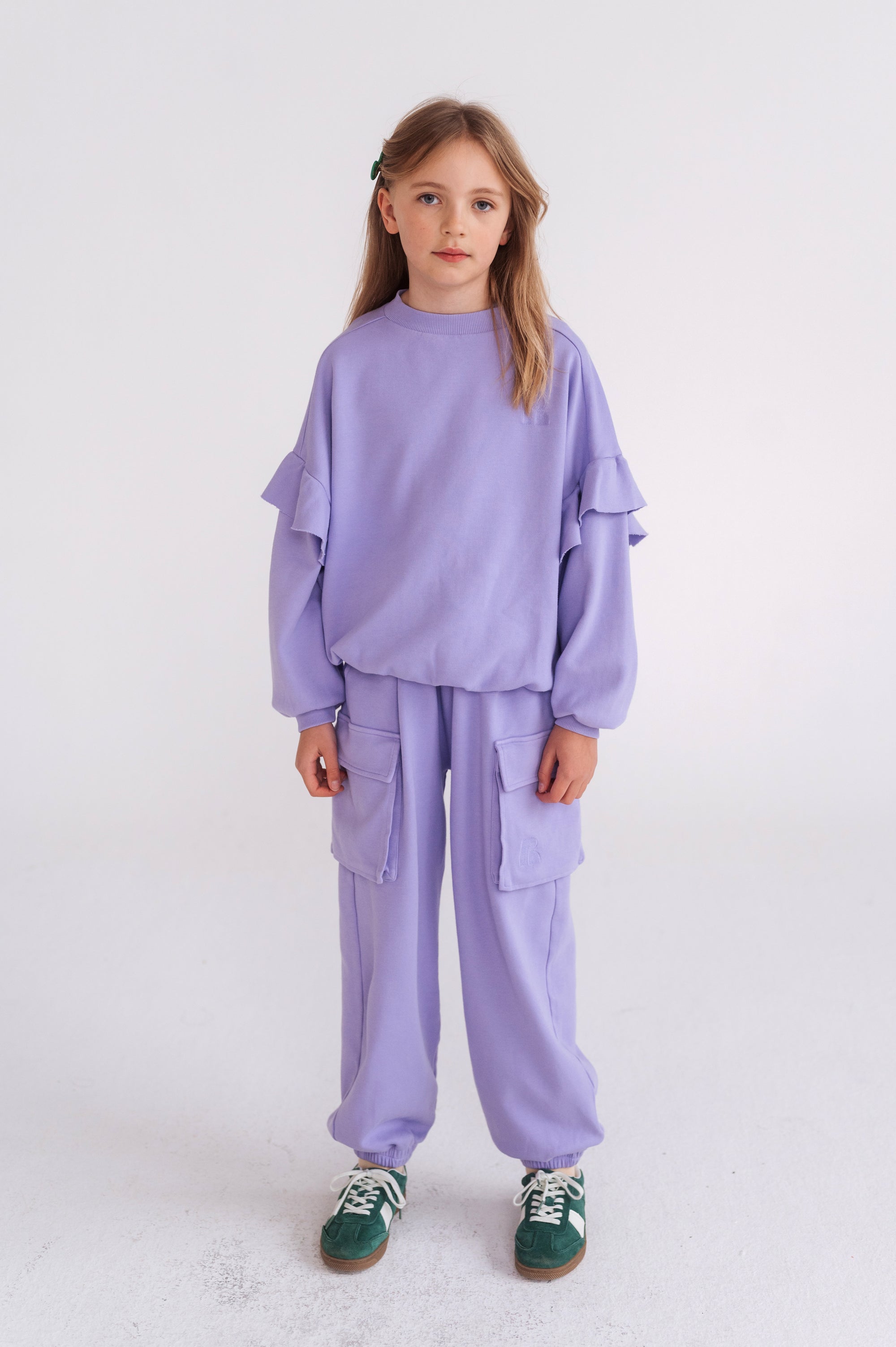 Purple cargo pants
