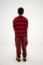 Sweat Rouille Rayé Repose Ams pour enfant – vue 3