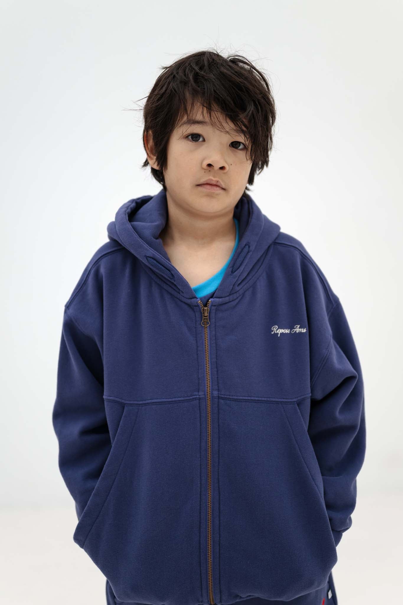 Blue Zip Hoodie