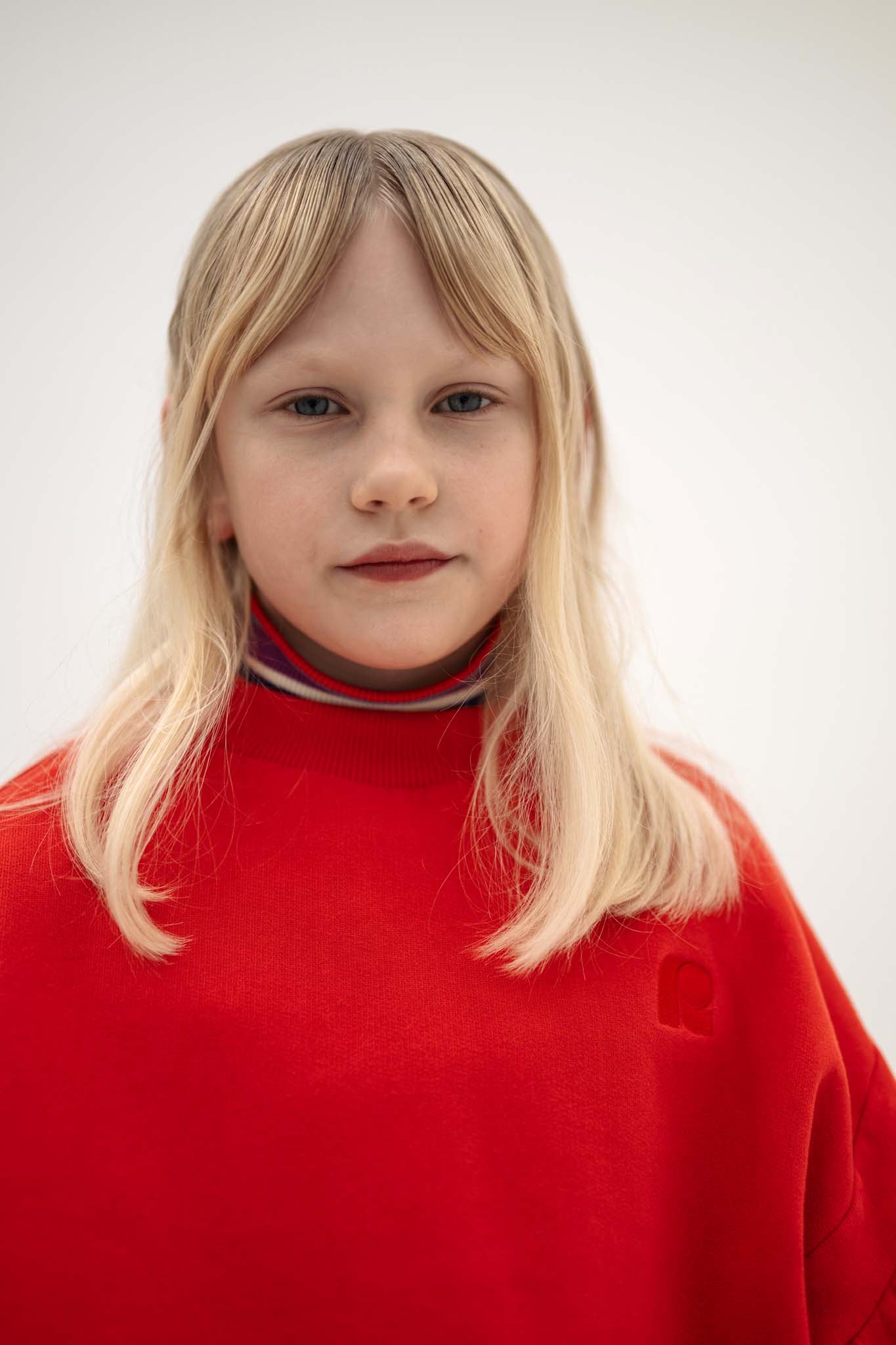 Red Cropped Heart Sweatshirt