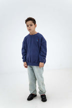 Blue Oversize Sweatshirt