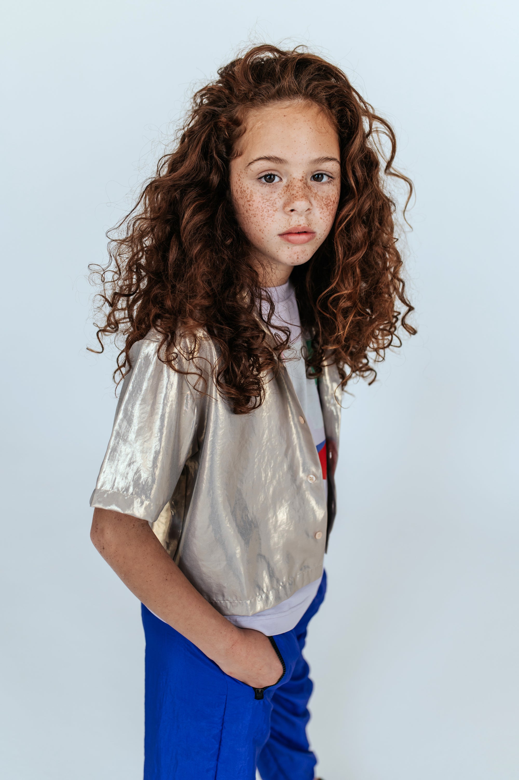 Gold metallic shirt